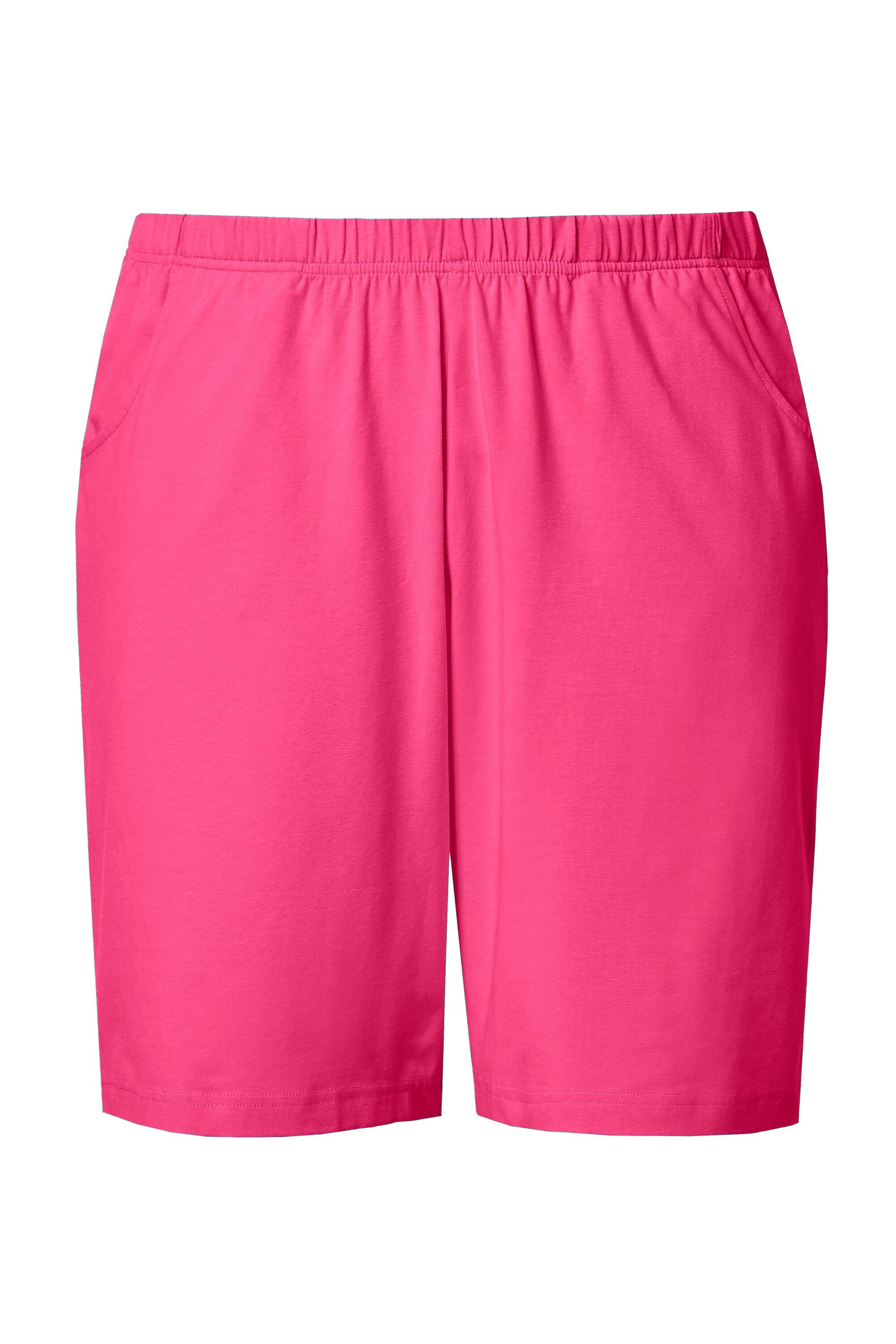 Ulla Popken Bermudas Jerseyshorts Taschen Elastikbund günstig online kaufen