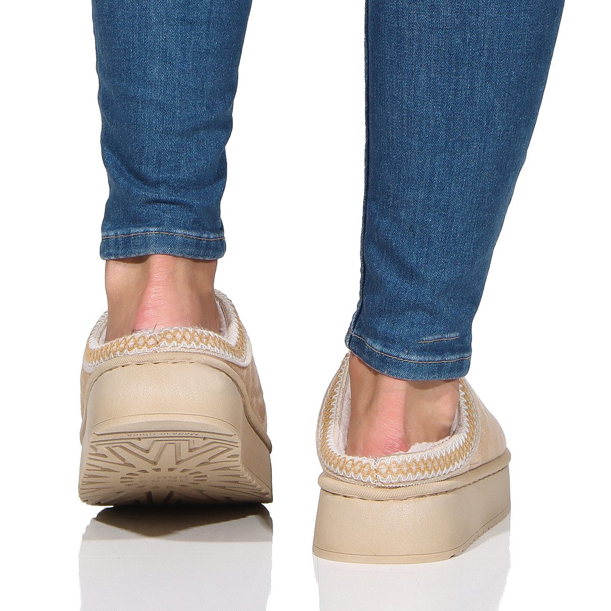 simaranda Damen Hausschuhe 860 38-39 Beige Hausschuh – Bild 5 von 5