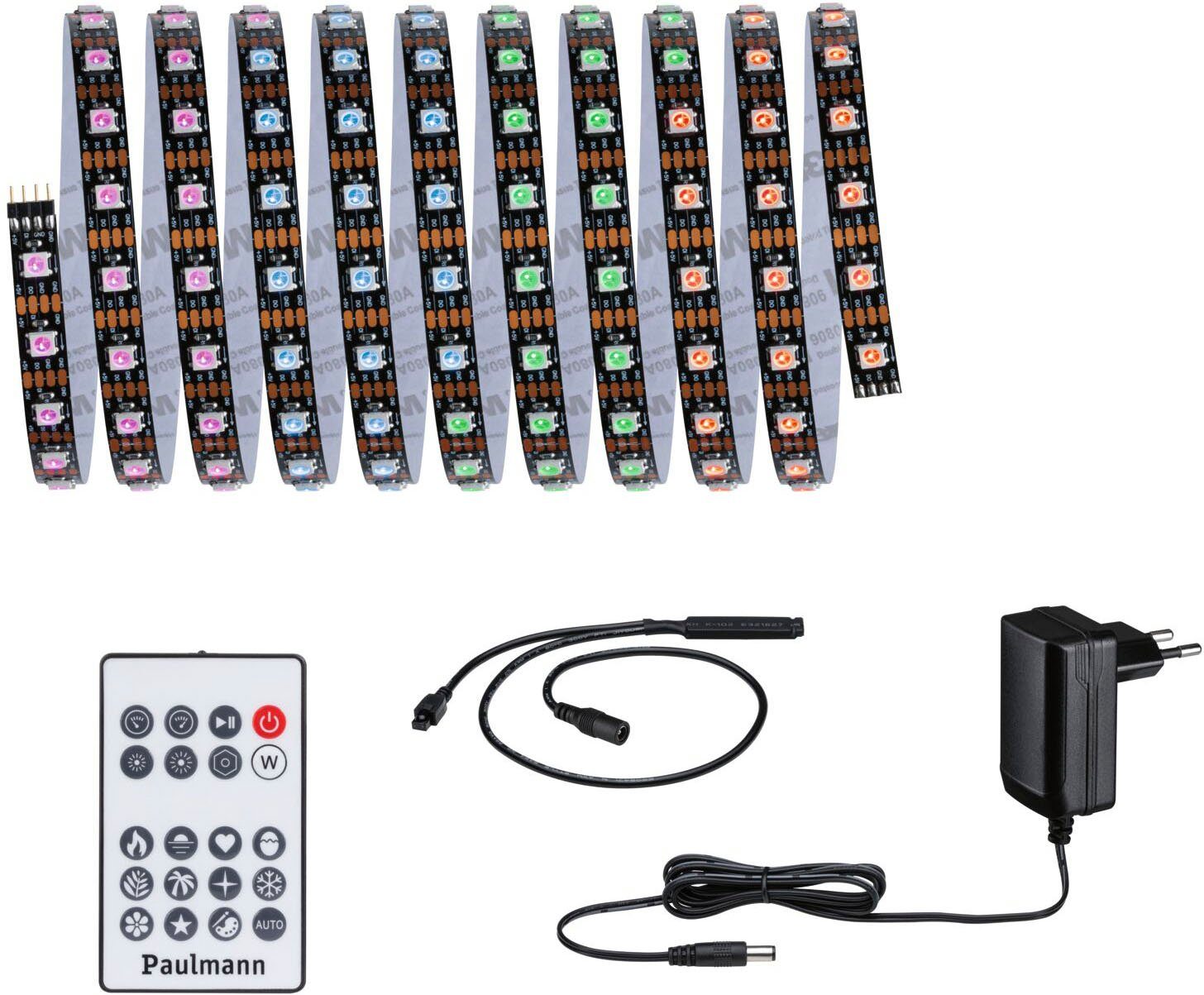 Paulmann LED-Streifen Dynamic Rainbow RGB 1,5m 3W 60LEDs/m 5VA, 1-flammig – Bild 3 von 5