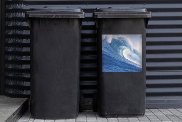 MuchoWow Wandsticker Meer - Golf - Ozean (1 St), Mülleimer-aufkleber, Mülltonne, Sticker, Container, Abfalbehälter