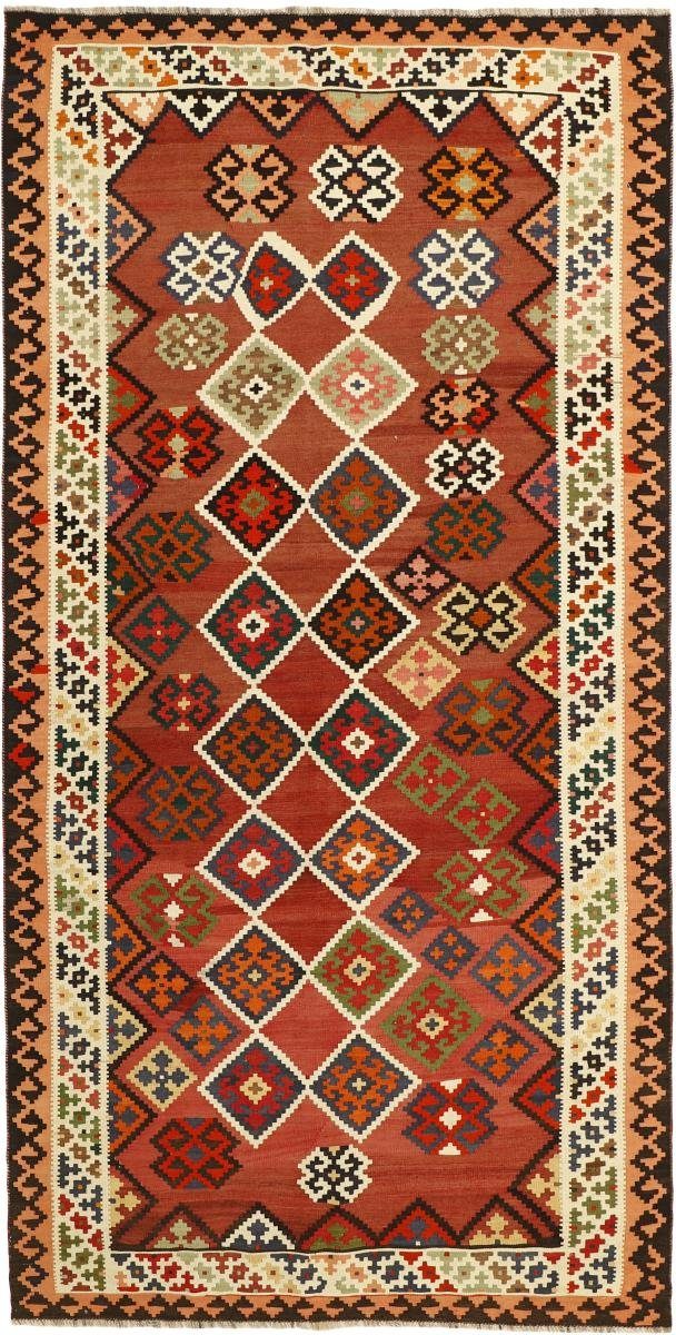 Orientteppich Kelim Fars Heritage 139x278 Handgewebter Orientteppich, Nain Trading, rechteckig, Höhe: 4 mm
