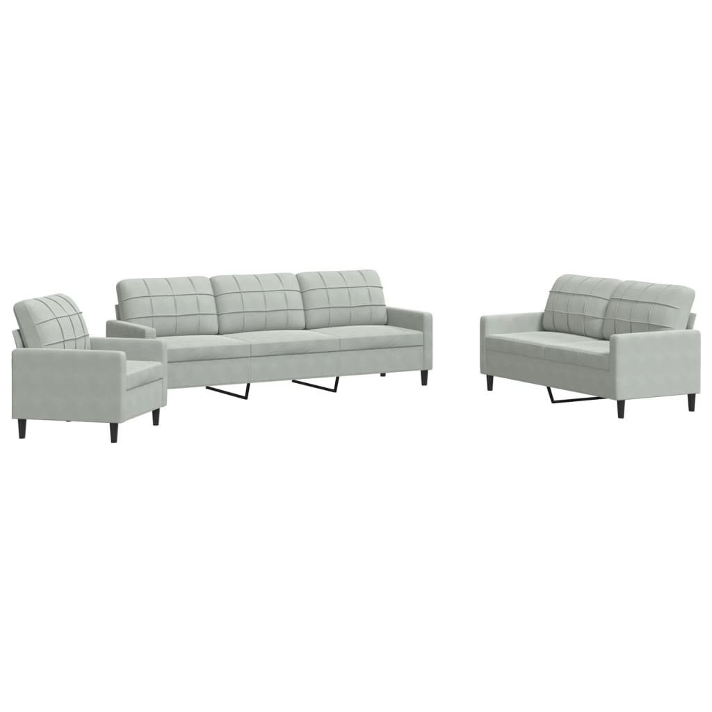 vidaXL Sofa 4-tlg. Sofagarnitur mit Kissen günstig online kaufen