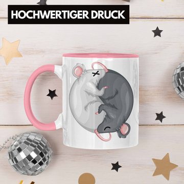 Trendation Tasse Maus Ratten Yin Yang Tiere Zeichen Japan Geschenk