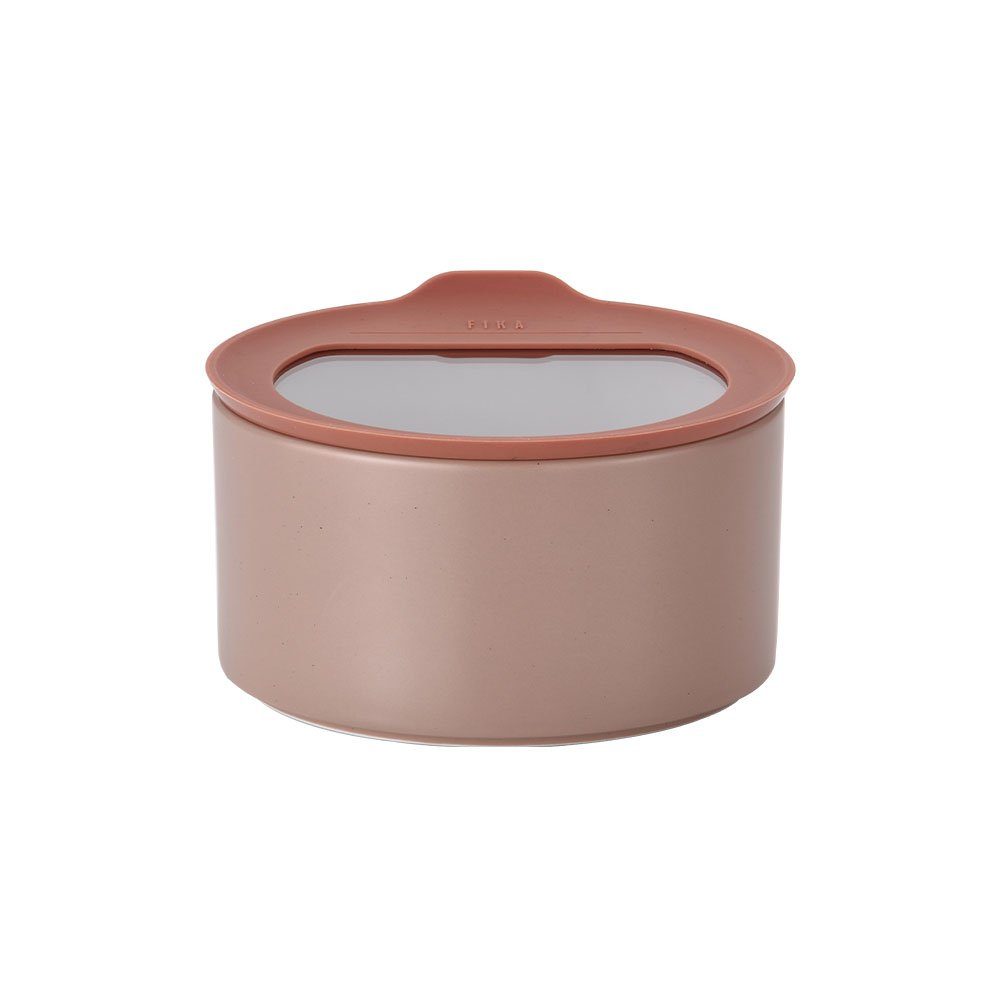 NEOFLAM® Vorratsdose FIKA Rosé Silikon, (1-tlg) One 1000ml Keramik - Vorratsdose Pink, Keramik