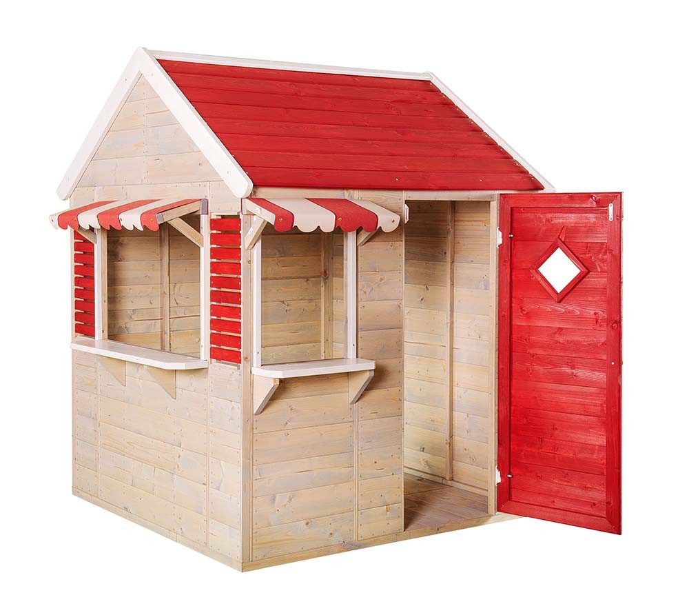 Wendi Toys Spielhaus Dachs, Für Kinder ab 3 J., Fenster mit Blumenkasten, LxBxH 120x120x155cm