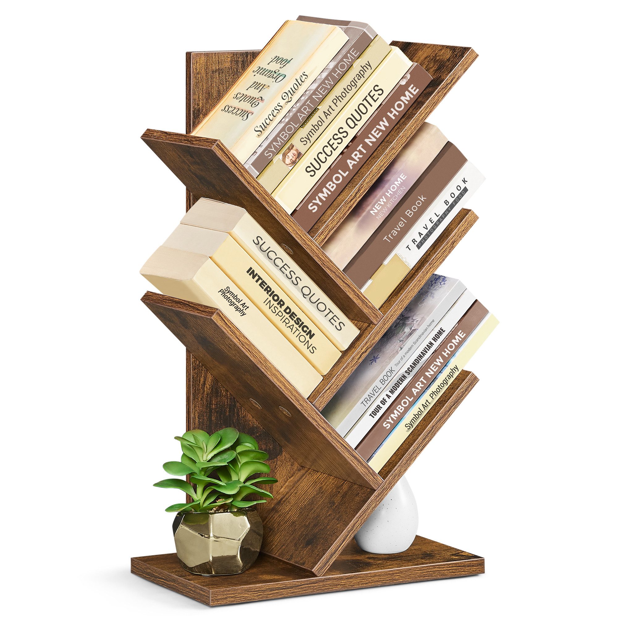 VASAGLE Bücherregal, Baumform, Standregal 5 Ebenen, günstig online kaufen