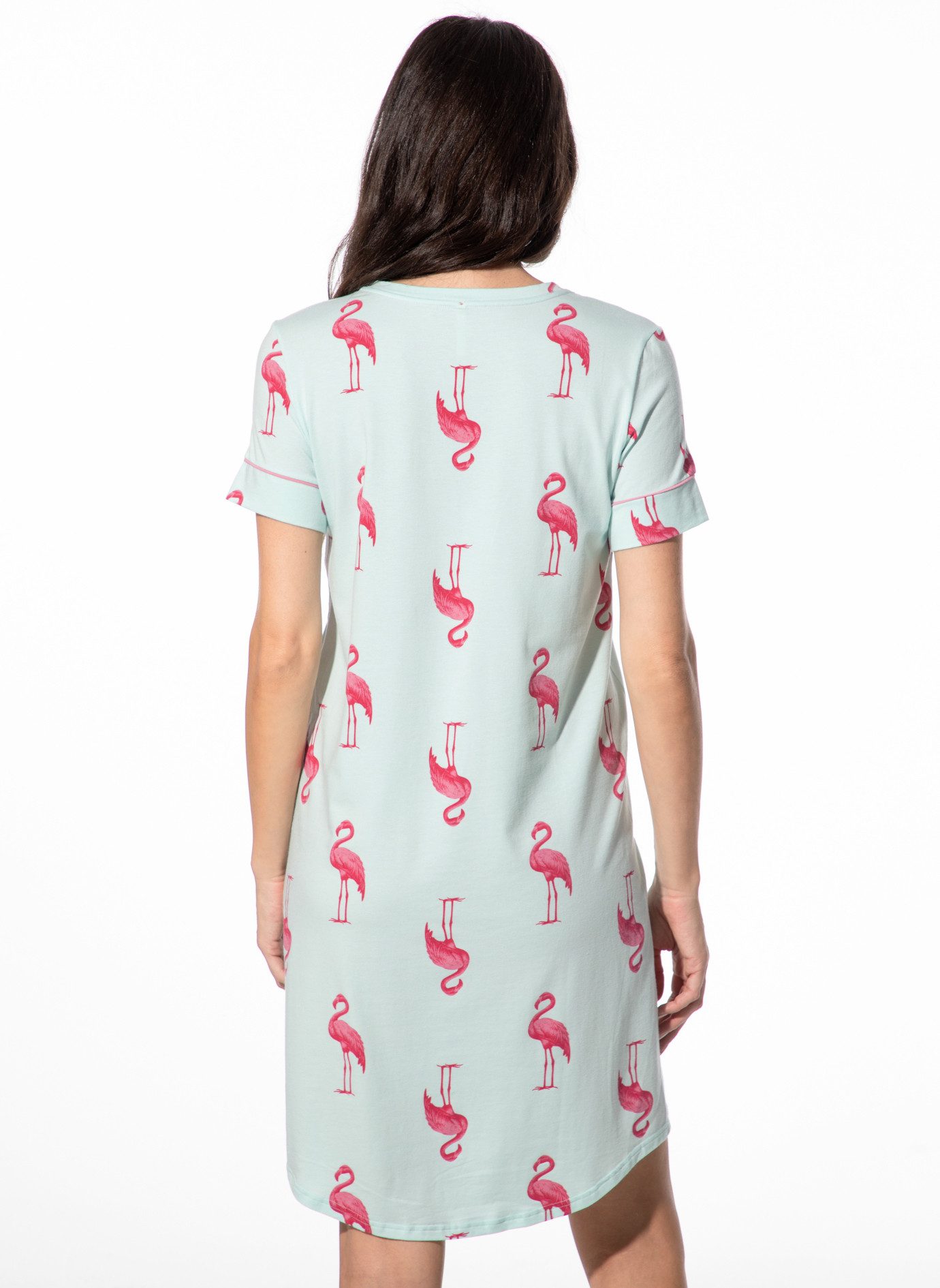 Short Stories Sleepshirt SHORT STORIES 622107 Sleepshirt fair aqua/flamingo print