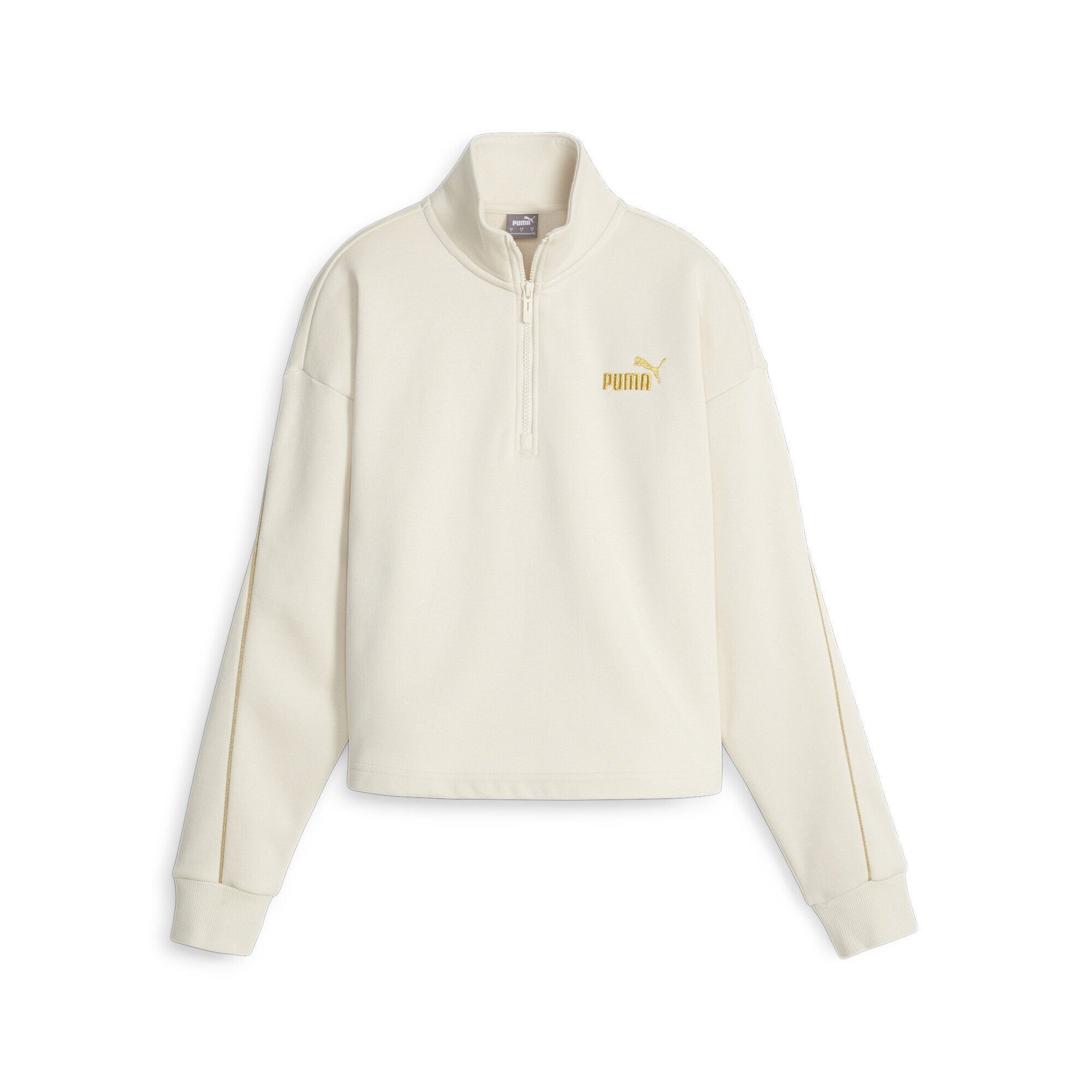 PUMA Sweatshirt ESS+ MINIMAL GOLD Half-Zip Damen