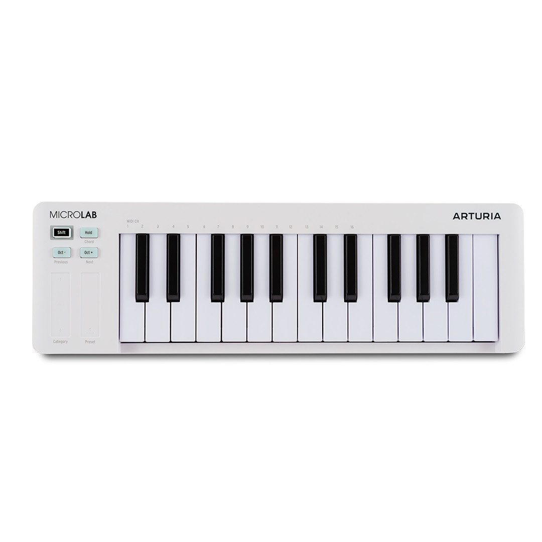 Arturia Masterkeyboard Arturia MicroLab Mk3 White