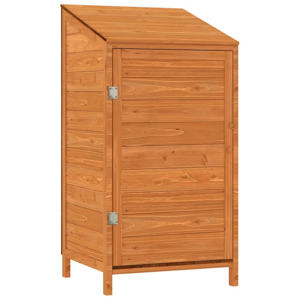 vidaXL Garten-Geräteschrank 55 x 52 x 112 cm Geräteschuppen Braun 55x52x112 cm Massivholz Tanne Ga