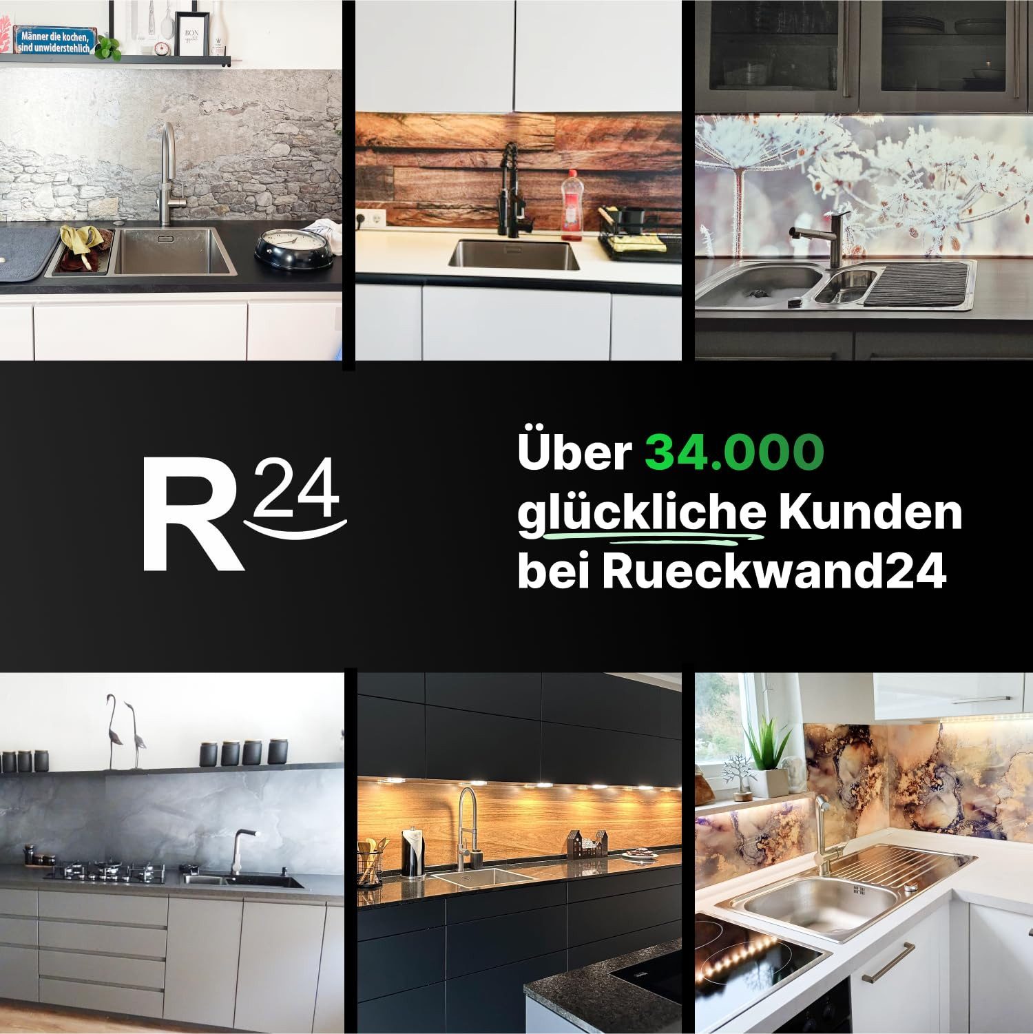 Rückwand24 Spritzschutz Spritzschutz Küchenrückwand Alu Glanz Natur