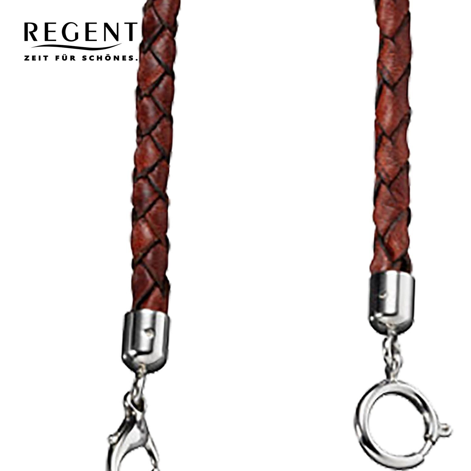 Regent Taschenuhr Regent Analog Elegant verchromt, (Analoguhr), Herren rund, Taschenuhr (ca. Metall mit, groß 42mm), Herren-Taschenuhr P-38