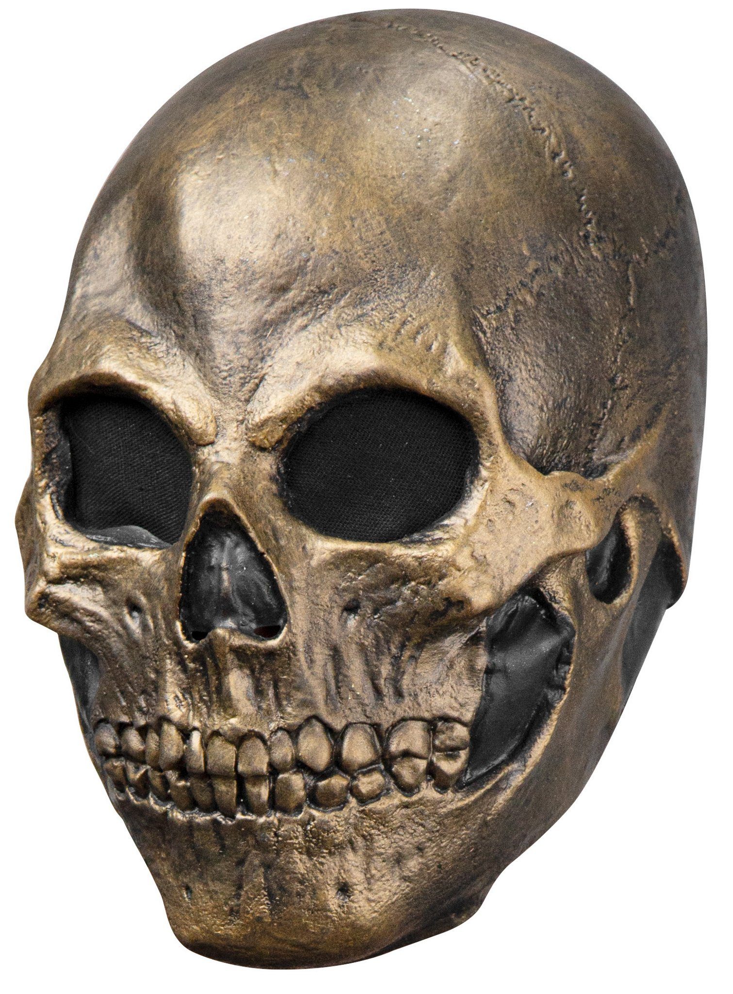 Ghoulish Productions Verkleidungsmaske Gold Skull Maske, Dieser Schädel ist ein sehr wertvolles Köpfchen!