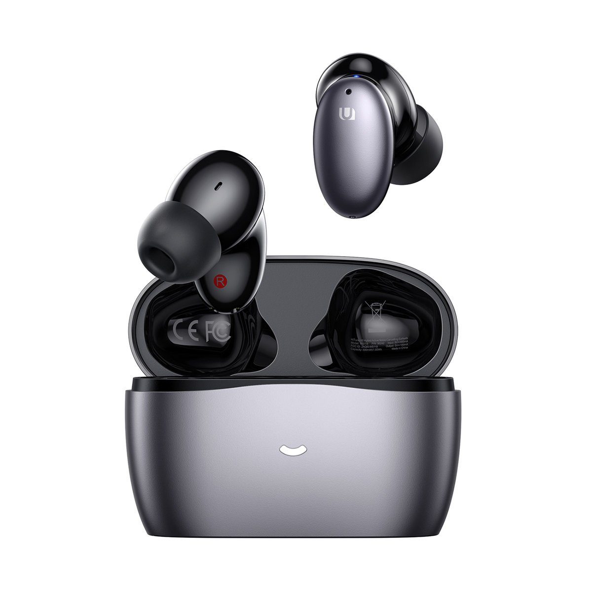 UGREEN HiTune X6 Ohrhörer ANC grau In-Ear-Kopfhörer 5.0 wireless Kopfhörer Bluetooth TWS Headset In-Ear