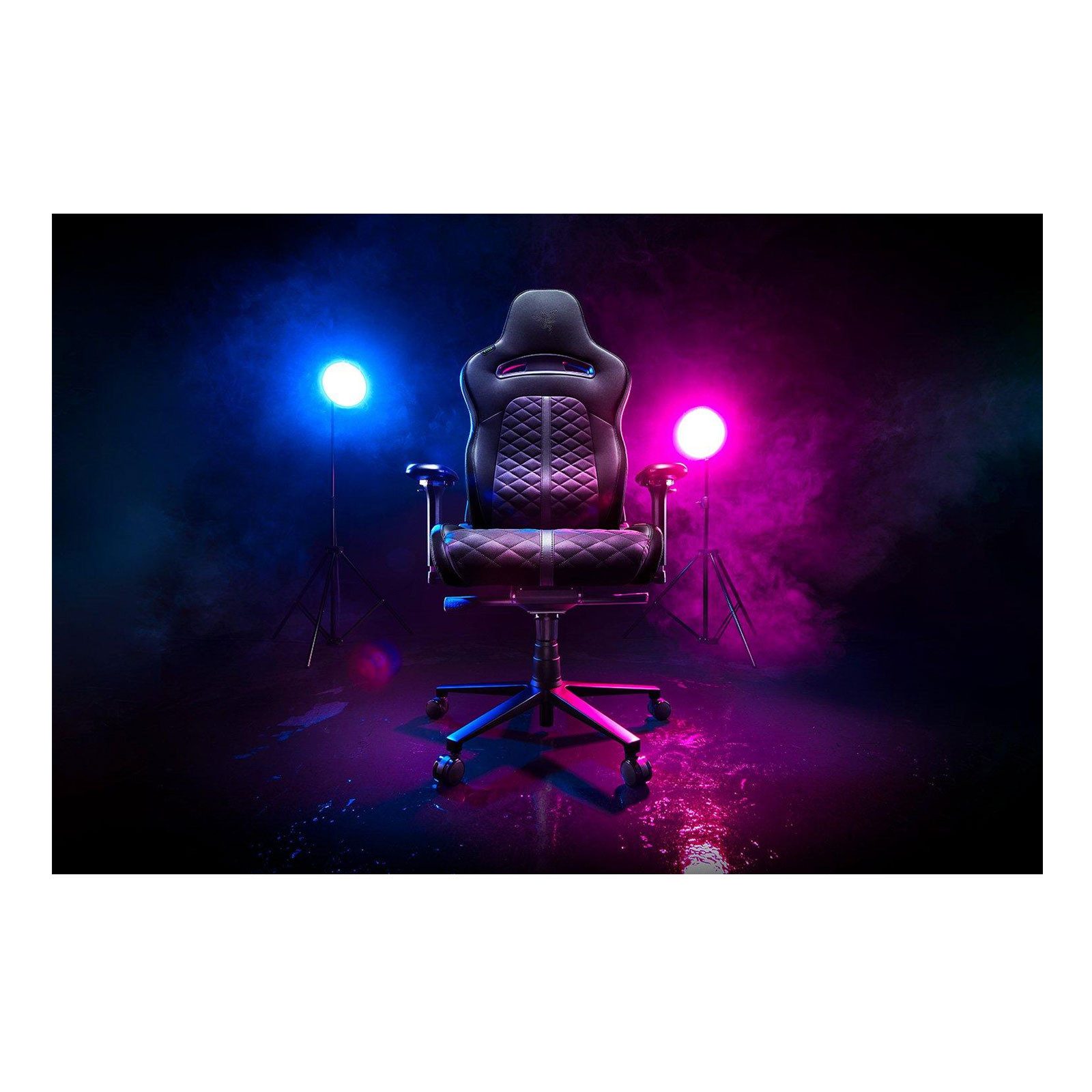 RAZER Gaming Chair RZ38-03720300-R3G1, Relax-Mechanik, Lendenwirbelstütze, Armlehnen