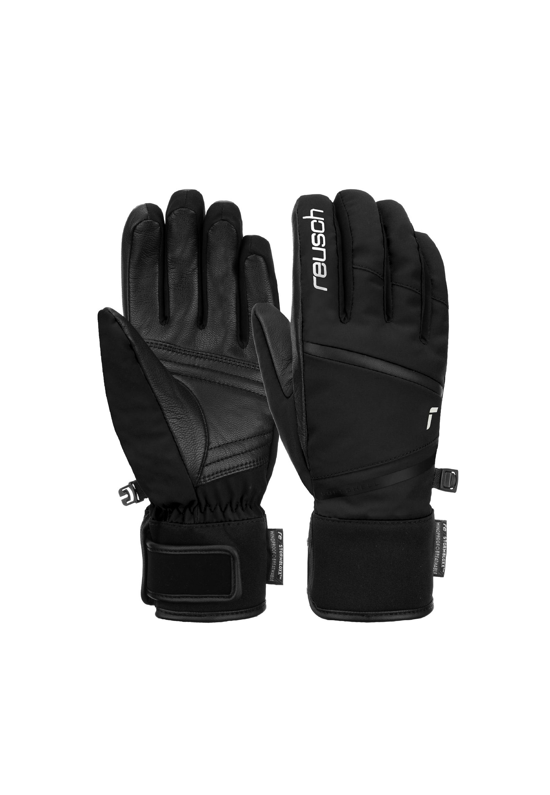 wasserdichtem Tessa atmungsaktivem und STORMBLOXX™ Reusch Skihandschuhe Material schwarz aus