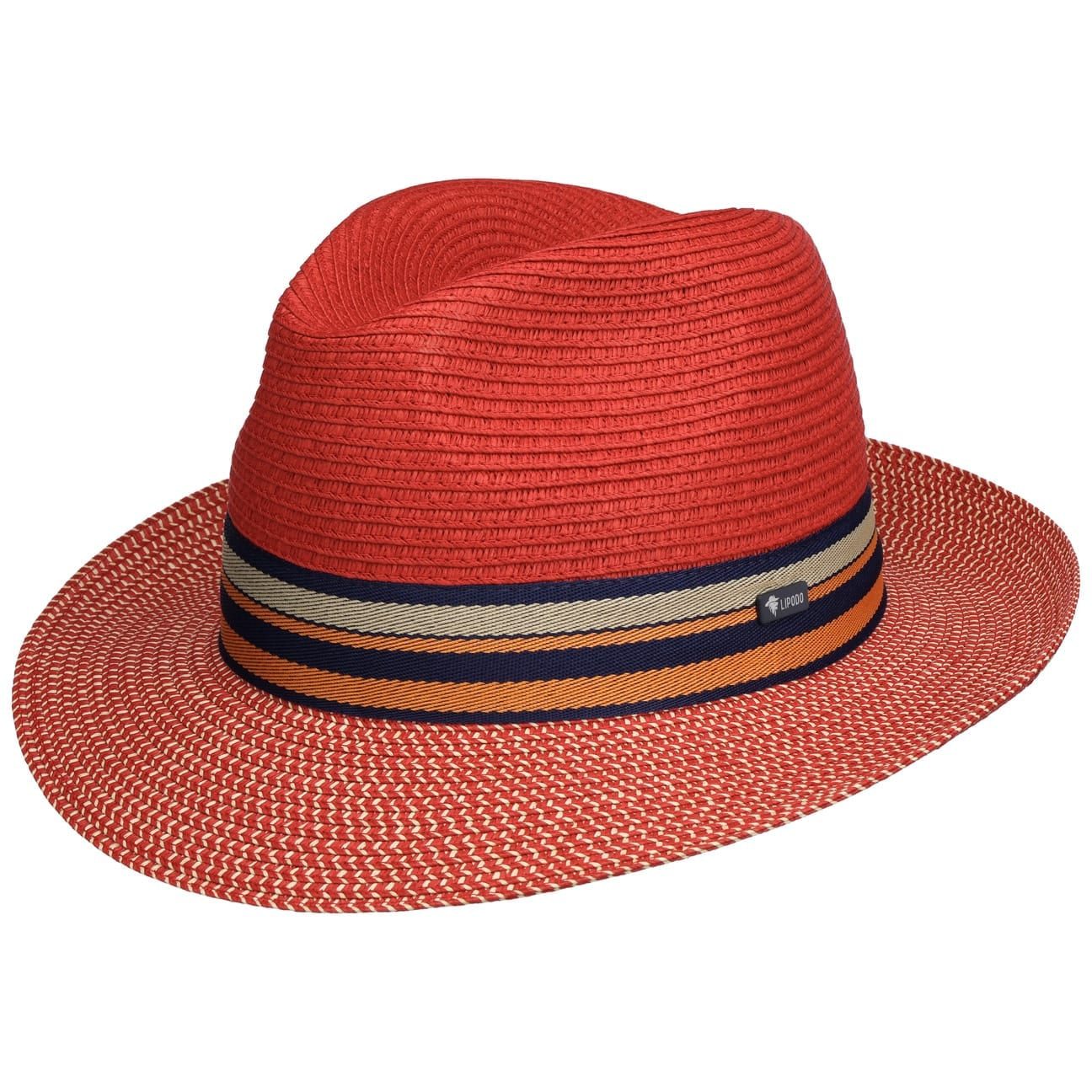 Lipodo Sonnenhut (1-St) Sommerhut mit Ripsband, Made in Italy