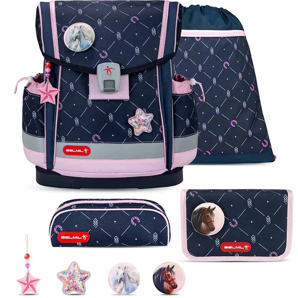 Belmil Schulranzen Set Classy PLUS 10-teilig 2025 Mädchen Midnight Gallop