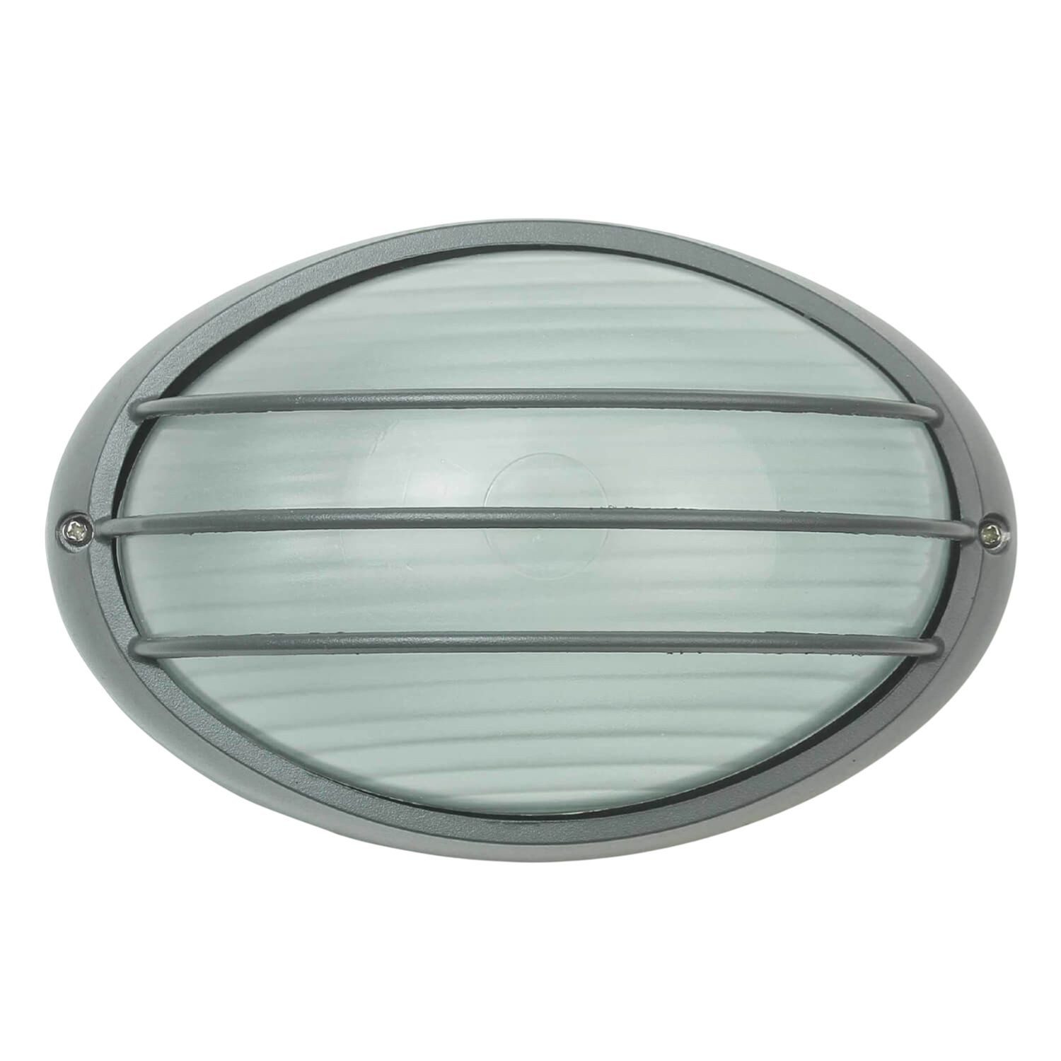 Licht-Erlebnisse Außen-Wandleuchte AMSTERDAM, ohne Leuchtmittel, Außenleuchte Wand Anthrazit IP44 E27 Glas Aluminium Maritim