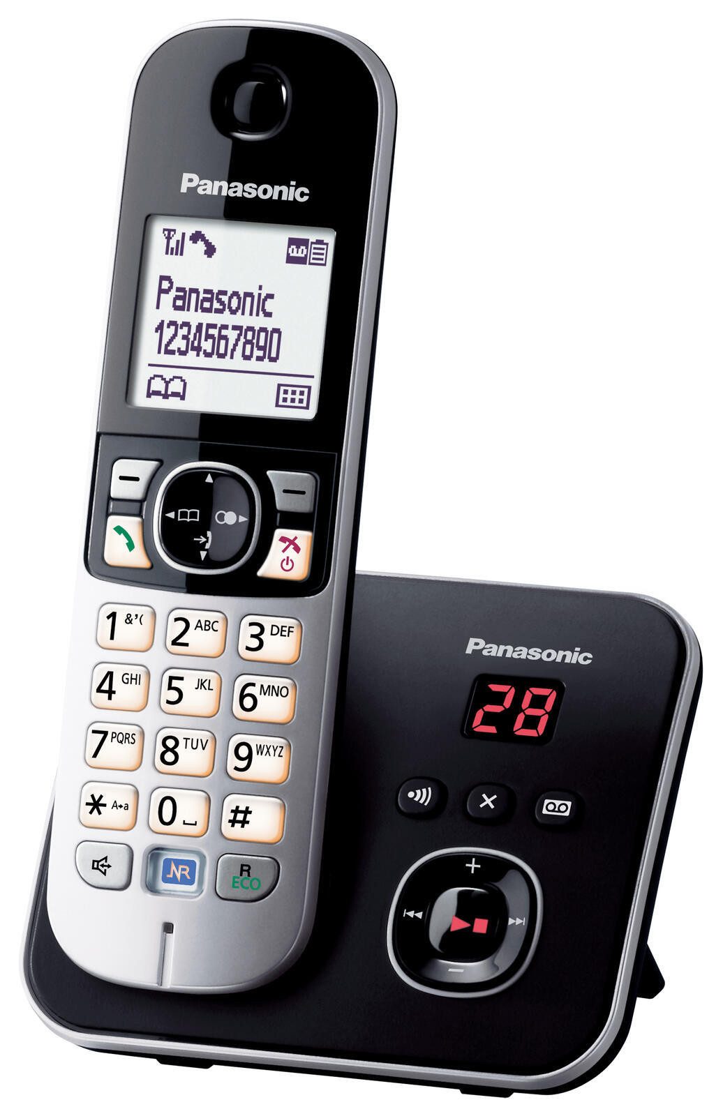 Panasonic Panasonic Tel.KX-TG6821 schwar Schnurloses DECT-Telefon