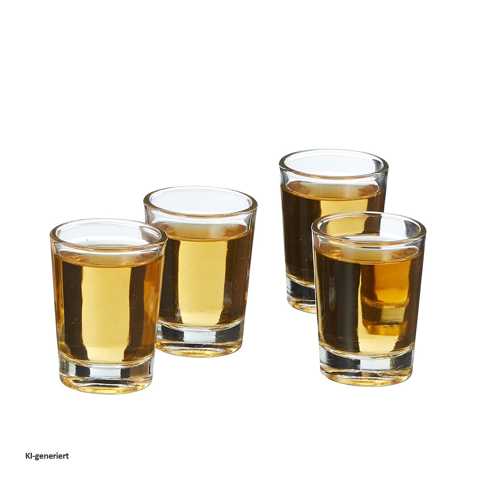HTI-Living Schnapsglas Trinkspiel Wackelturm Drunking Tower, 52-tlg., Holz, Glas, Partyspiel 2-4 Personen