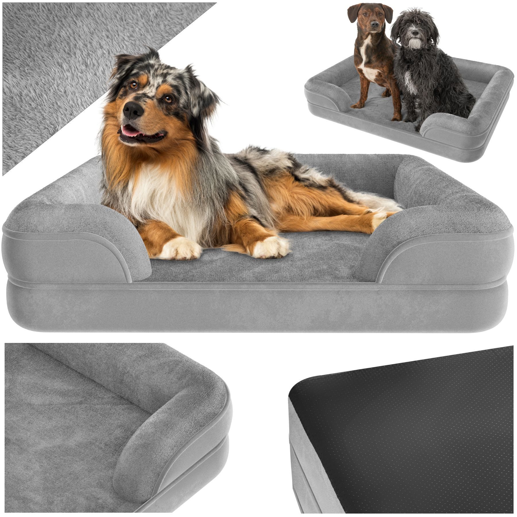 tectake Hundematte Orthopädisches Hundebett, mit abnehmbarem, günstig online kaufen