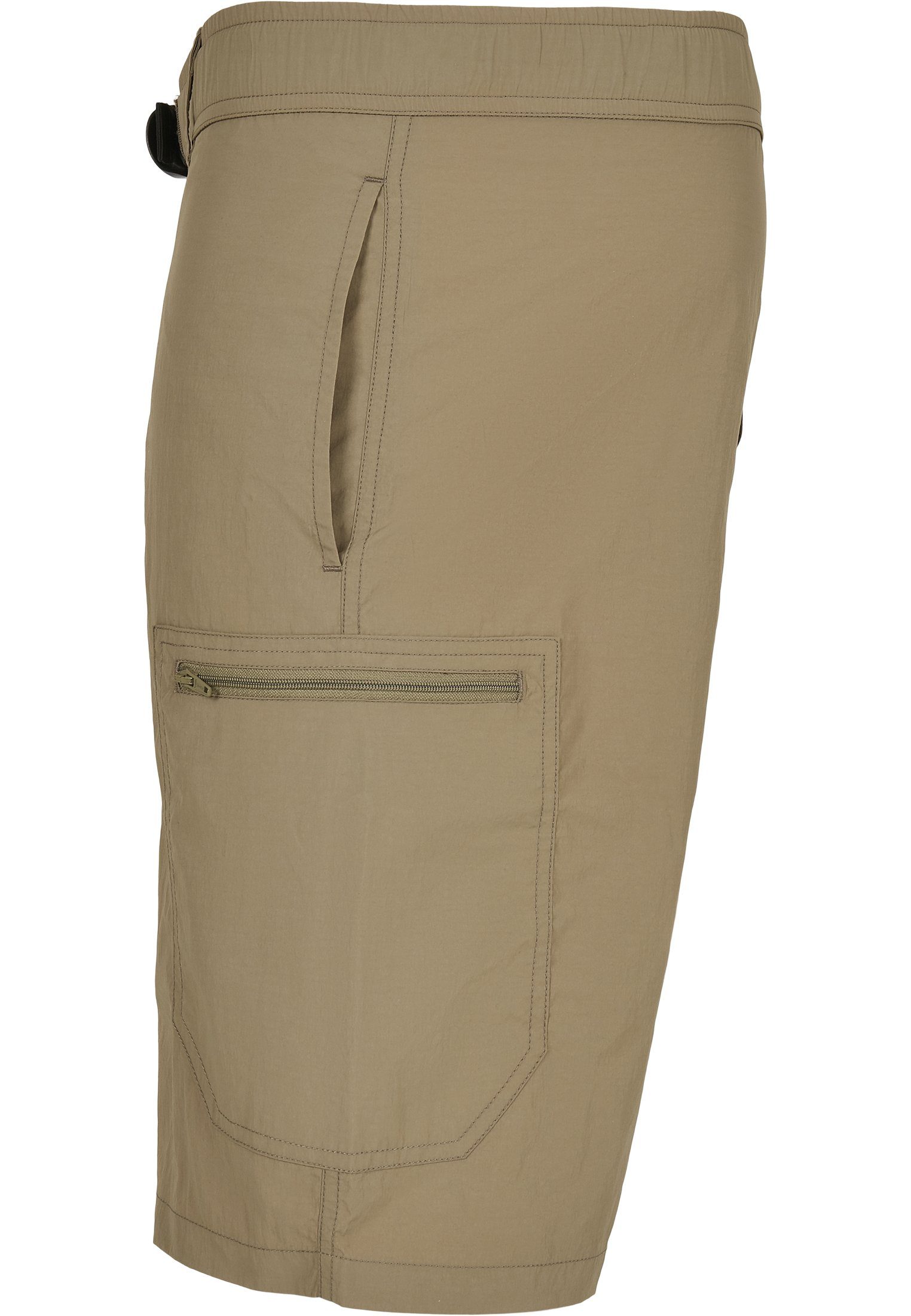 URBAN Herren Adjustable Cargohose Nylon khaki Shorts (1-tlg) CLASSICS