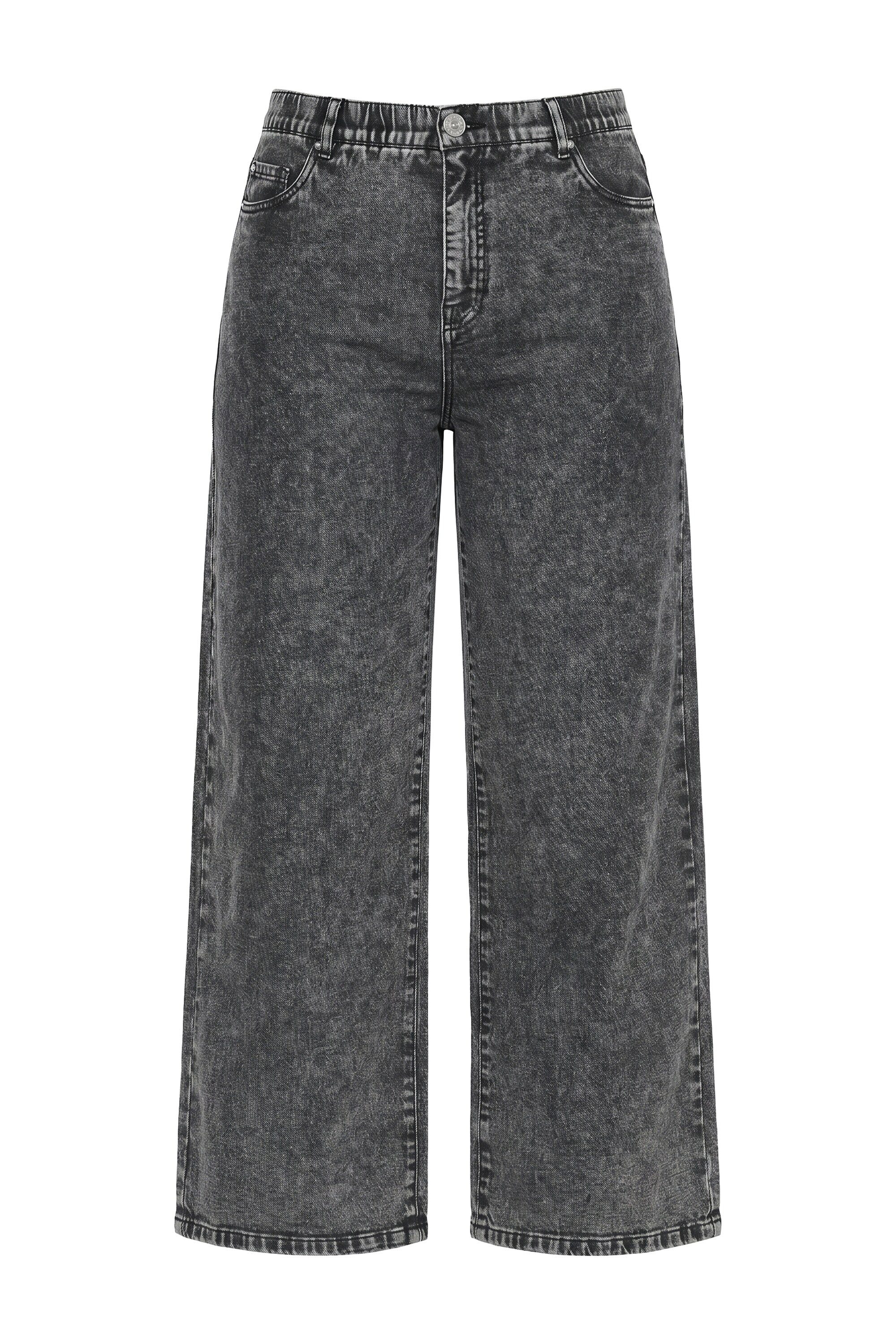 Studio Untold 5-Pocket-Jeans Jeans Wide Legs Snow Wash 5-Pocket – Bild 2 von 4