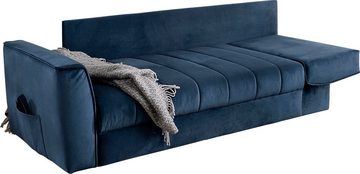 Jockenhöfer Gruppe Schlafsofa Rick, Platzsparendes Sofa mit Gästebettfunktion, Federkernpolsterung