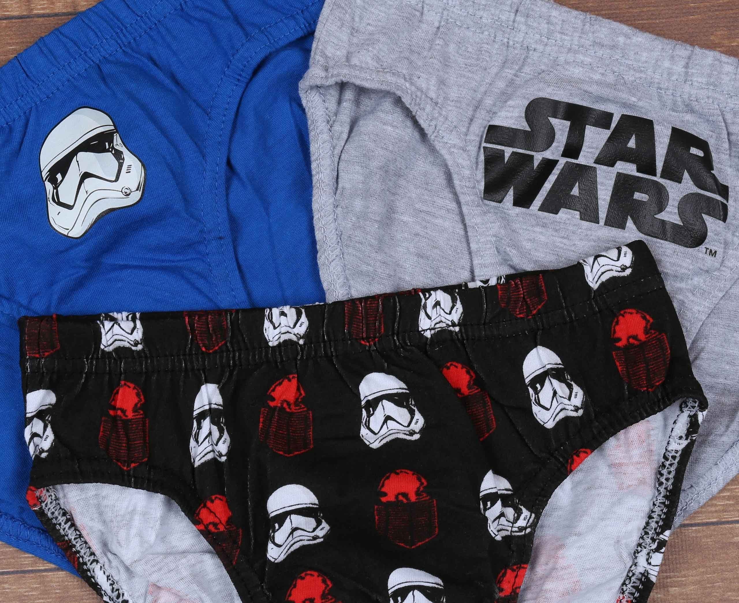 Star Wars Pagenschlüpfer Graue, blaue, schwarze Unterhosen für Jungen STAR WARS 5 Jahre