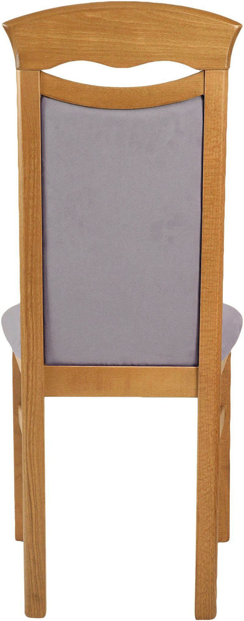 Home affaire Esszimmerstuhl Franz (Set, 2 St), strapazierfähige Microfaser, Gestell Buche natur oder weiß, Holzstuhl – Bild 4 von 5