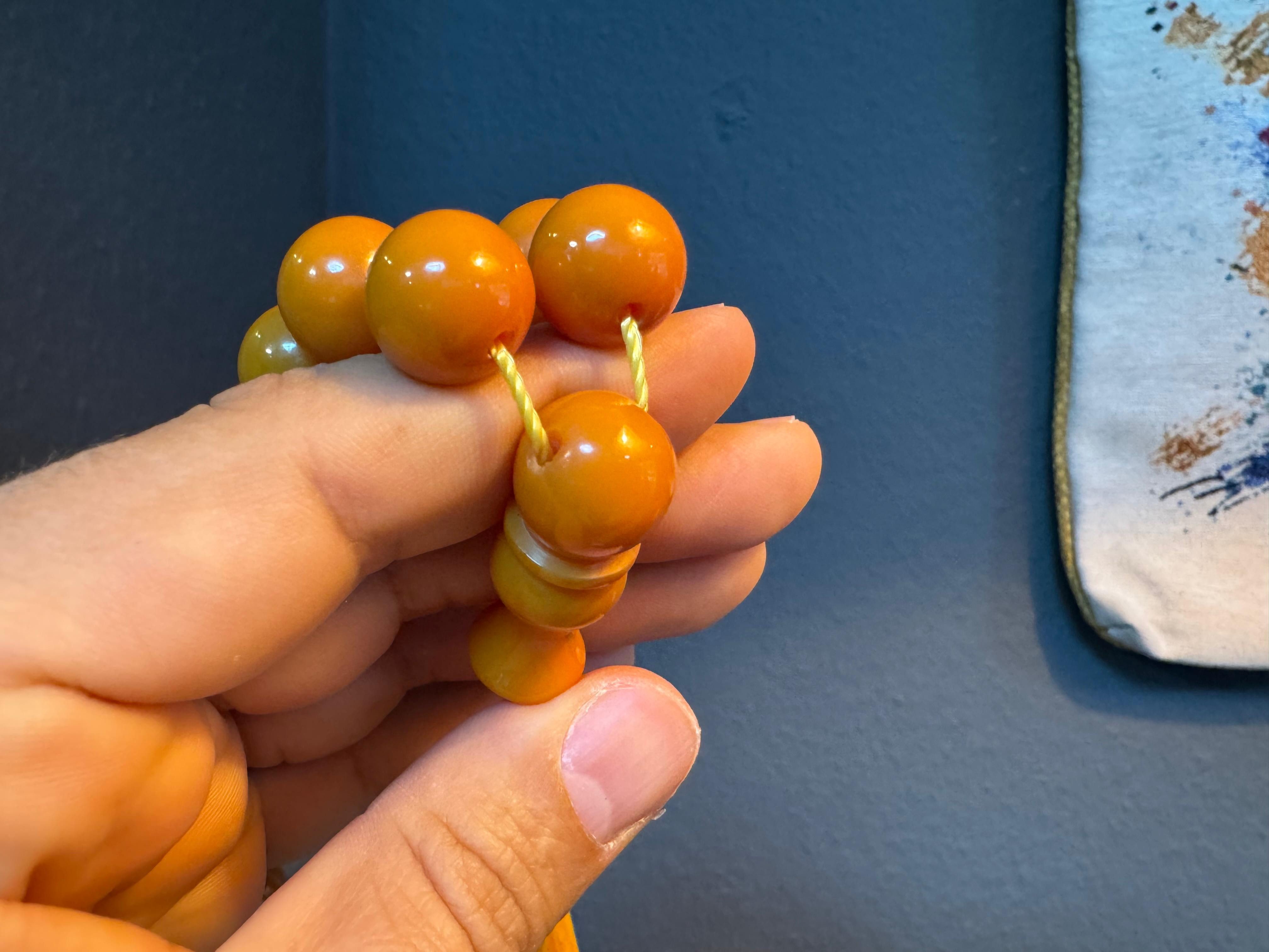 TesbihBid Kettenanhänger Osmanli Balköpügü (Subha Ates, Amber Prayerbeads Rosary Faturan Vatertag Die schönsten Geschenke für Männer, 33-tlg., Gebetskette Tesbih Misbaha Tasbeeh Bakalite), Gebetskette Tesbih Misbaha Tasbeeh