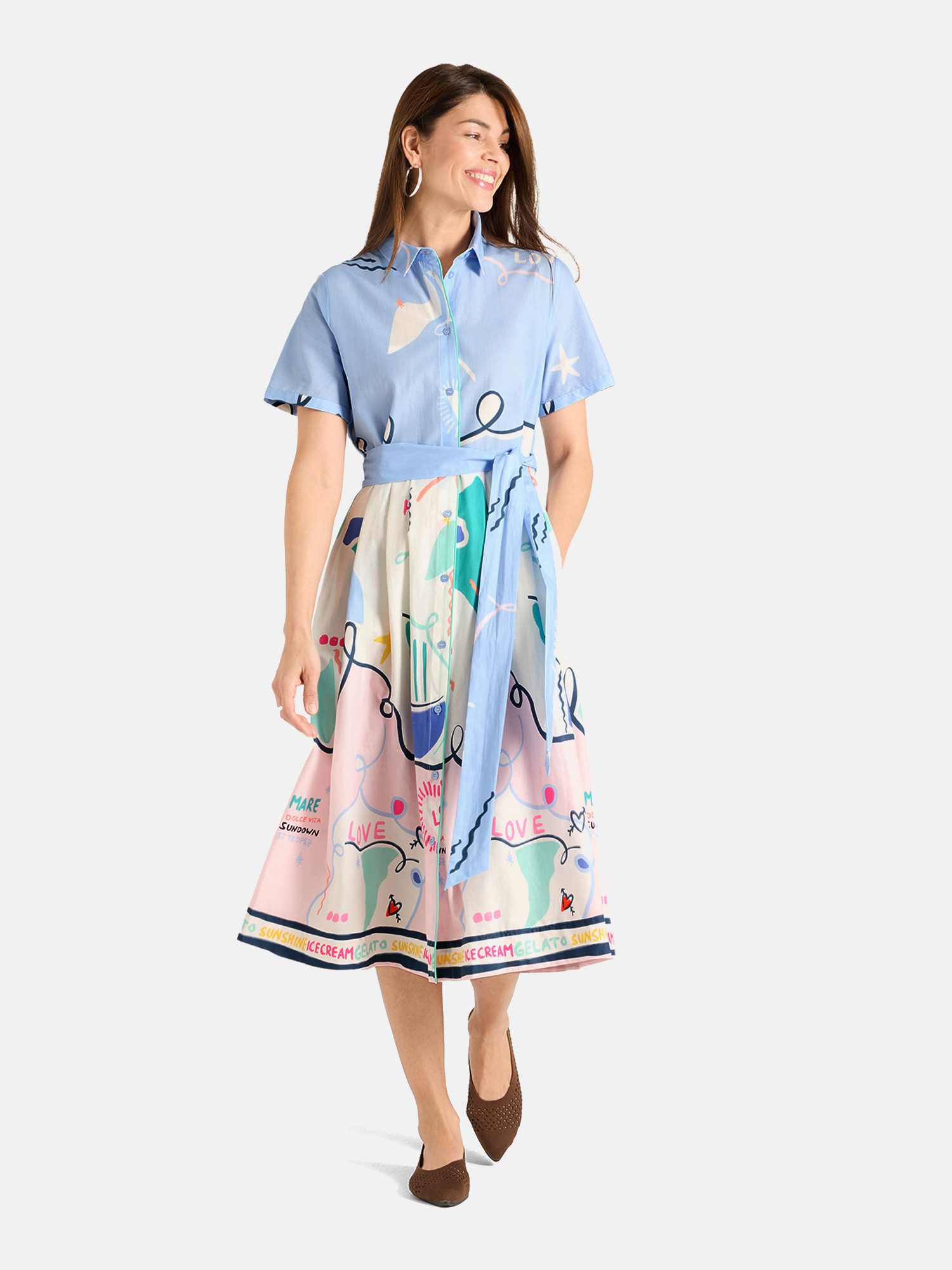 Lieblingsstück Sommerkleid EstelleL 50% Baumwolle, 50% Lyocell