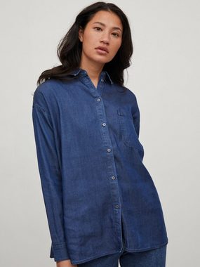 Vila Funktionsbluse Bista (1-tlg) Falten, Plain/ohne Details