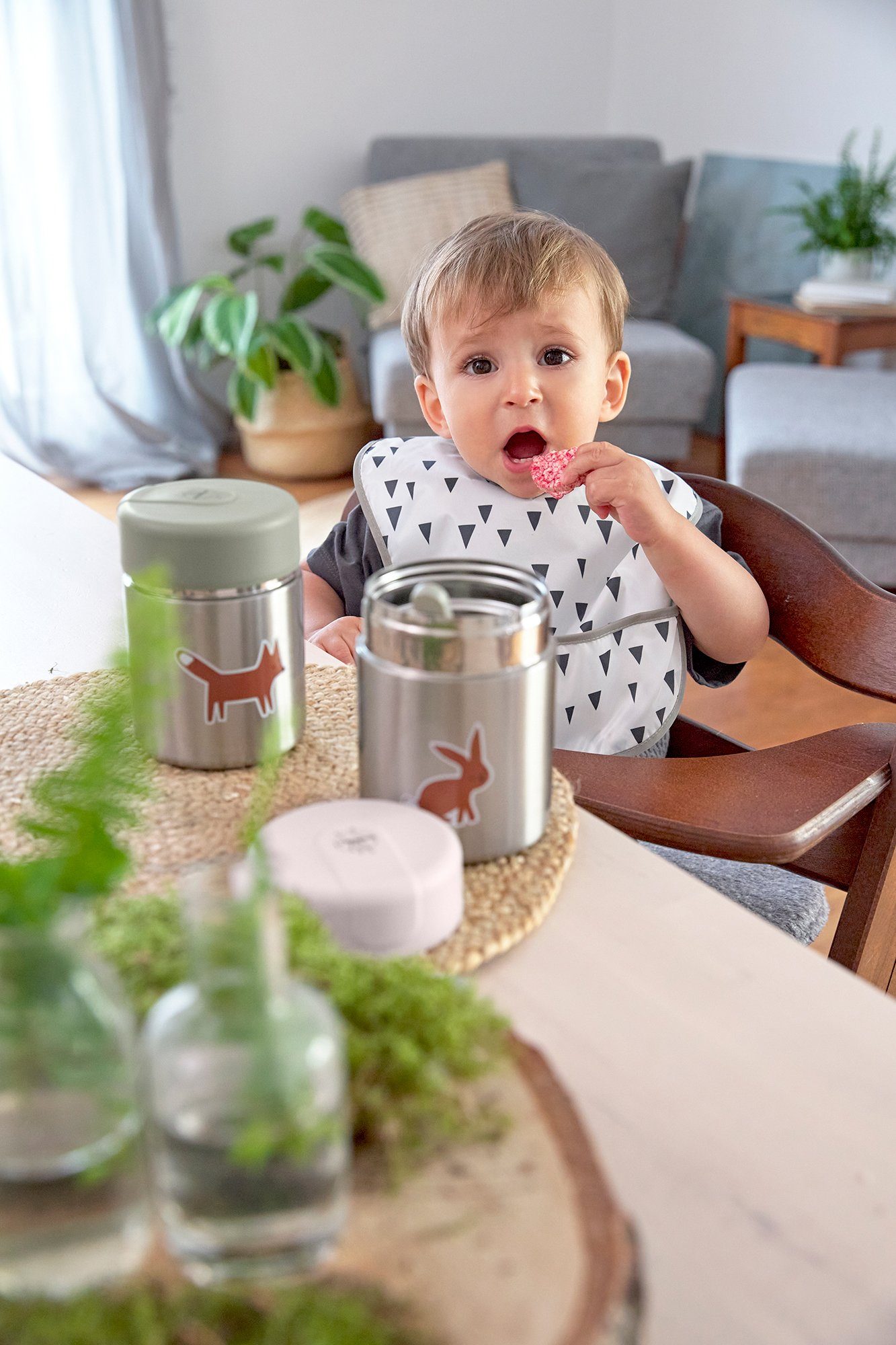 LÄSSIG Thermobehälter Little Forest, Fuchs, Edelstahl, Polyprophylen (PP), Silikon, (1-tlg)