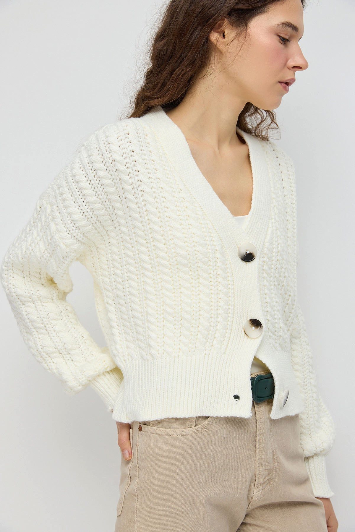 Blusenjacke Strickjacke