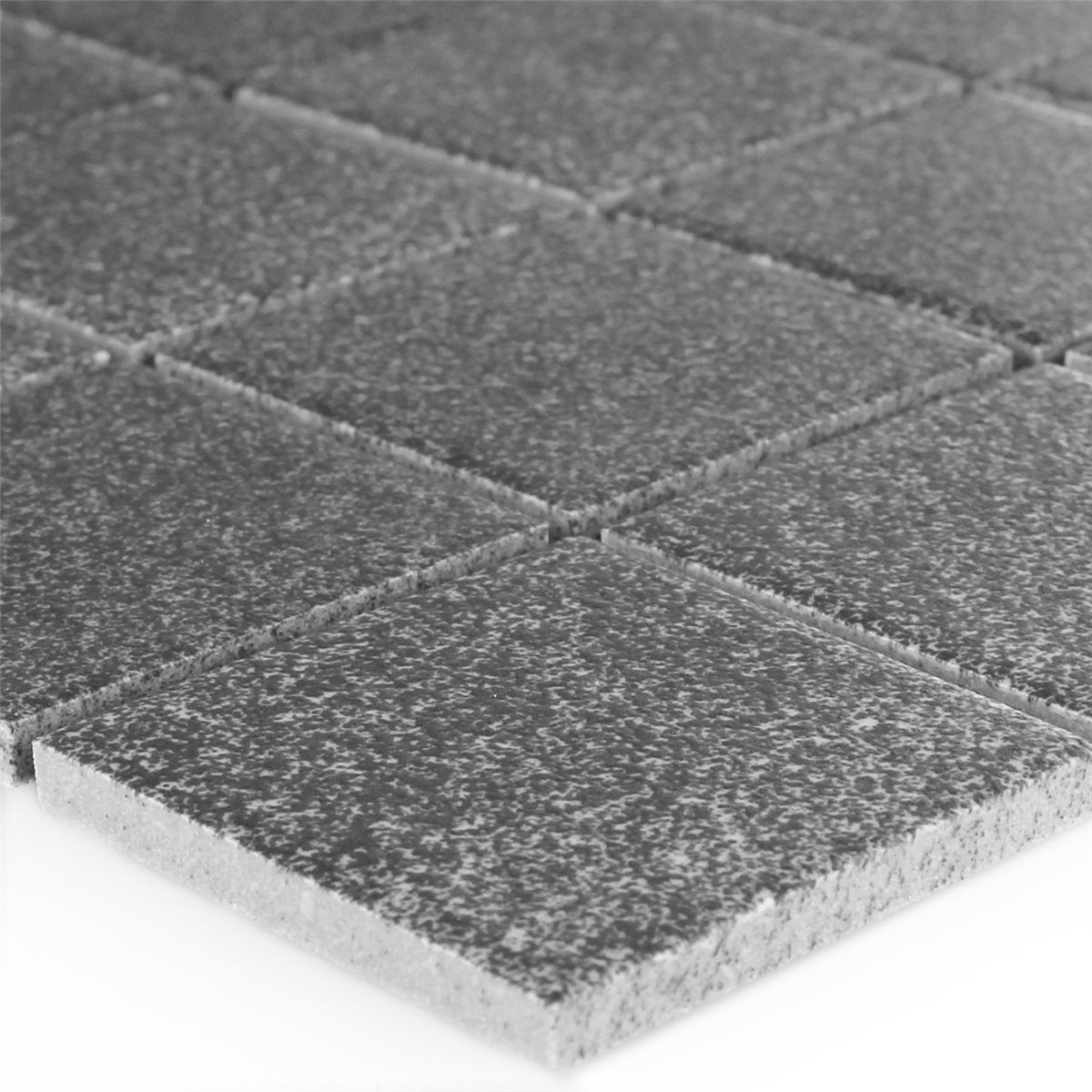 Mosafil Mosaikfliesen Keramik Mosaikfliesen Shalin Steingrau R10 Matt Q48, Keramik 30.600x30.600, grau, Rutschfest