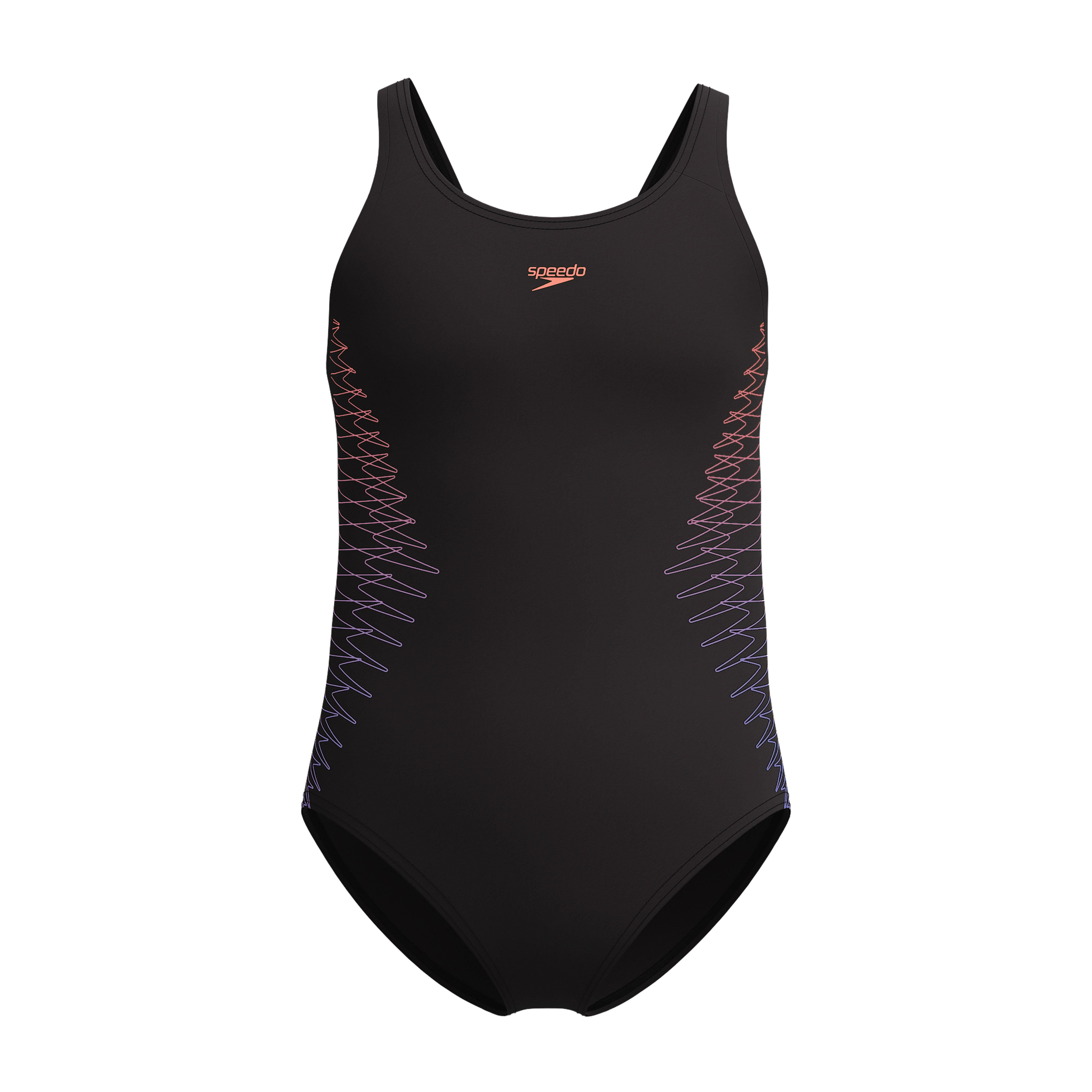 Speedo Badeanzug Placement Muscleback sportliche Ausrichtung, chlorbeständiges Material, schnell trocknend