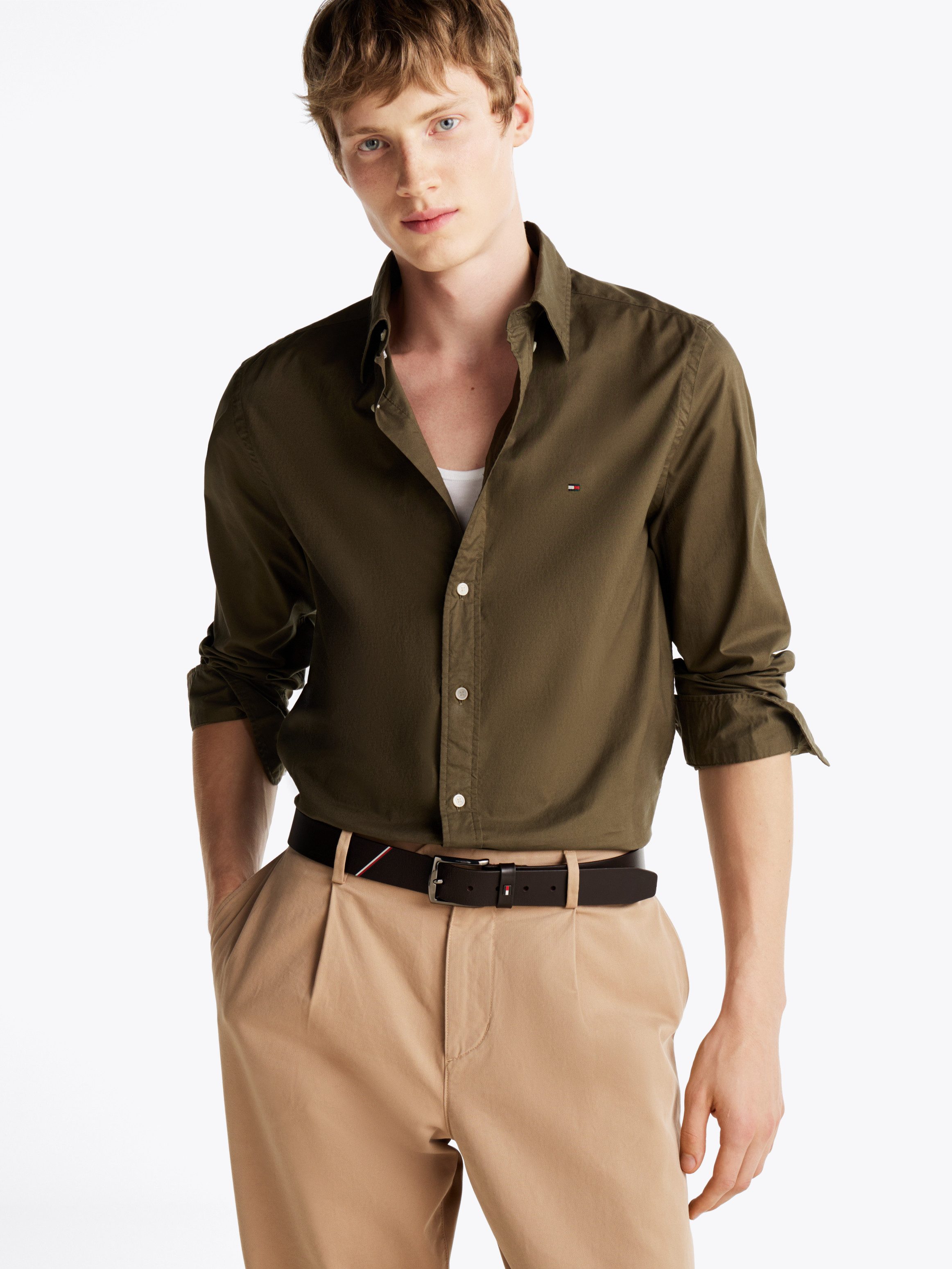 Tommy Hilfiger Businesshemd FLEX POPLIN SOLID günstig online kaufen