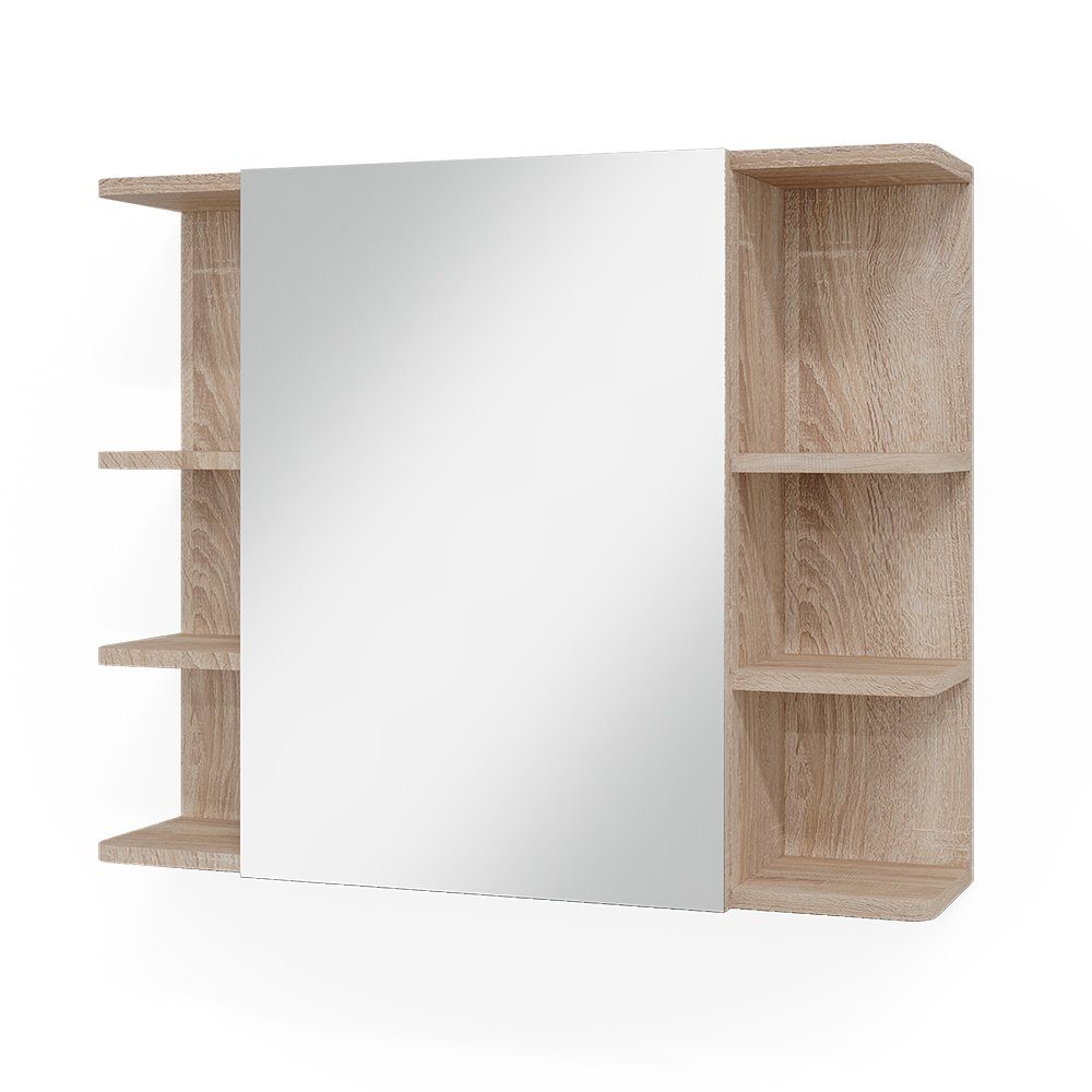 Badezimmerspiegelschrank Fynn, Sonoma, 79.6 x 64 cm