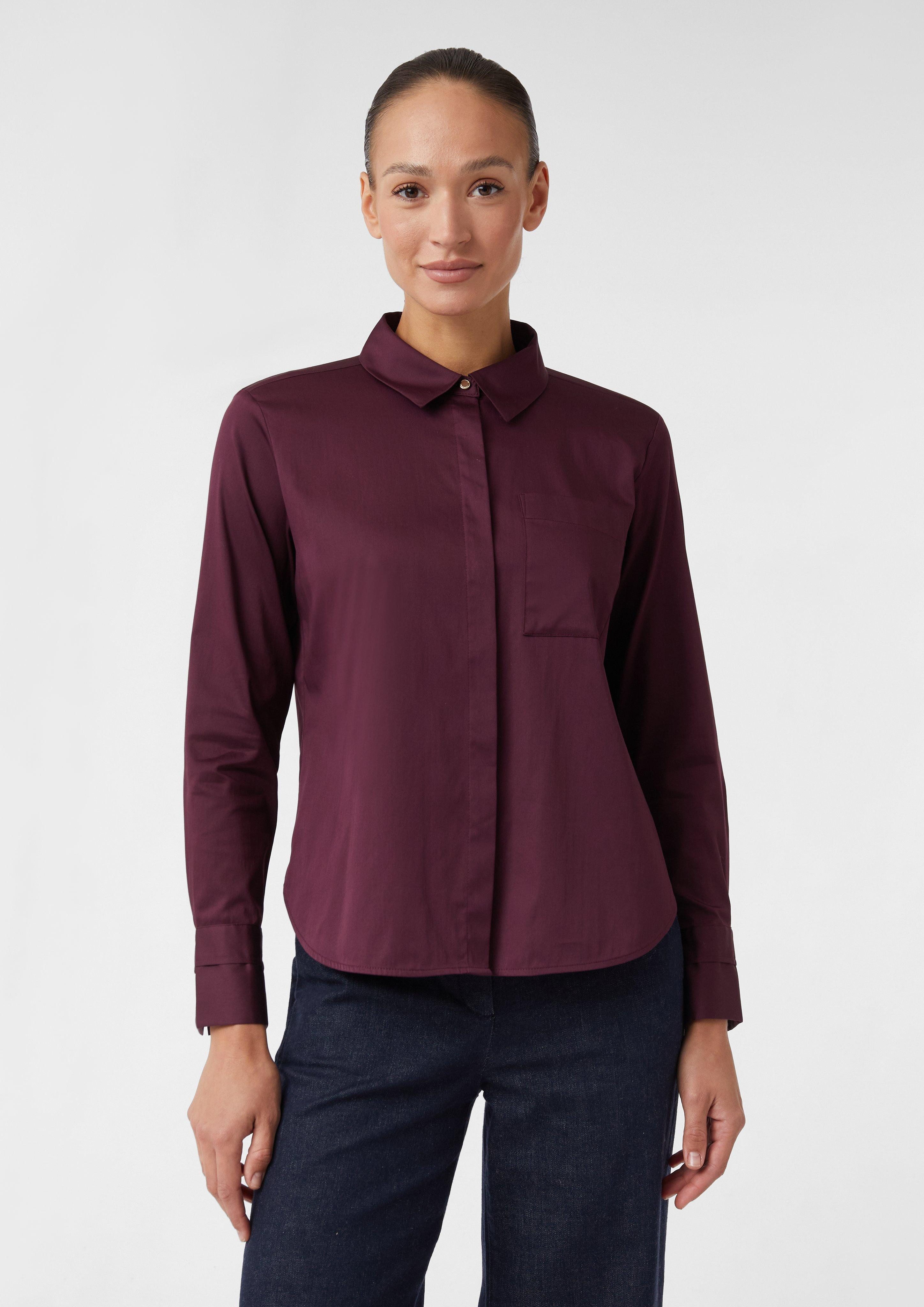 Langarmbluse Popline Bluse