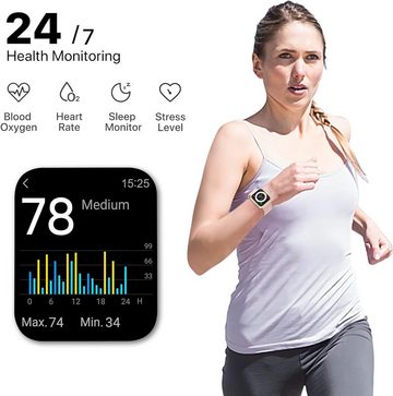 UMIDIGI Smartwatch (1,5 Zoll, Android iOS), Damen ufit uhren, alexa herzfrequenz schlafmonitor wasserdichte