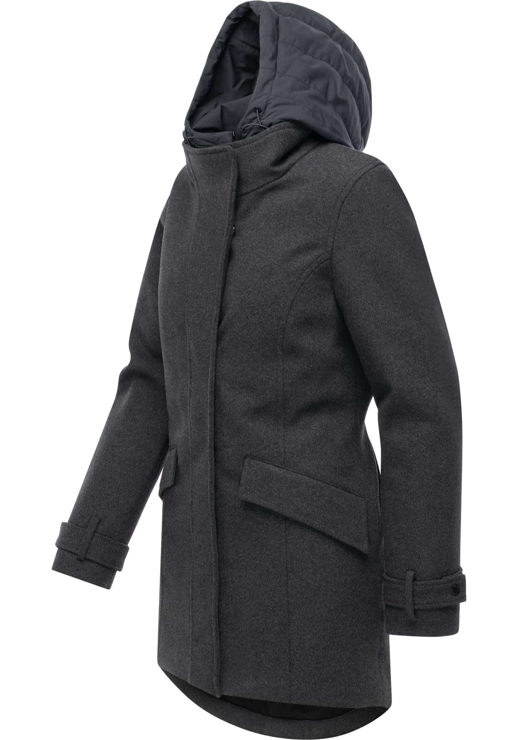 Ragwear Wintermantel Petuja Felt YOUMODO Klassischer Damen Kurzmantel mit K günstig online kaufen