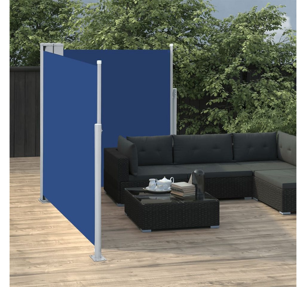 Thumbnail - vidaXL Seitenmarkise Ausziehbare Seitenmarkise Blau 140 x 600 cm (1-St)