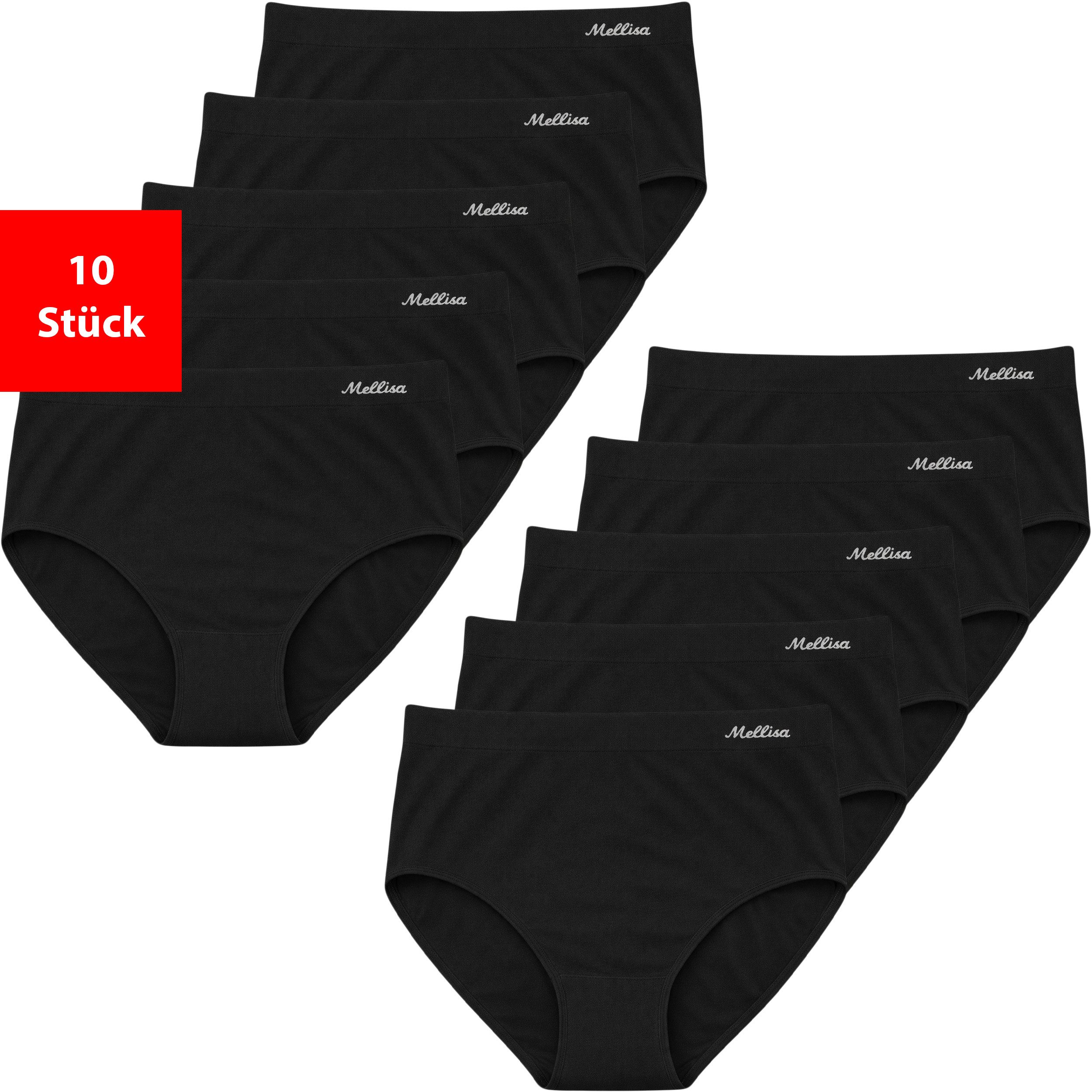 Fashionschmiede Taillenslip Damen Slips 5er-10er Pack Pantys Unterwäsche Microfaser elastisch (Spar-Set, 10-St., 10er-Pack) Bequeme Damen Slips & Pantys aus Mikrofaser mit elastischem Sitz
