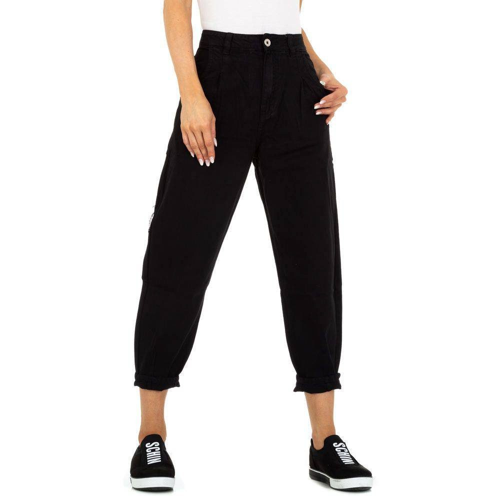 Ital-Design Relax-fit-Jeans Damen Freizeit (76131963) Jeansstoff Relaxed Fit Jeans in Schwarz