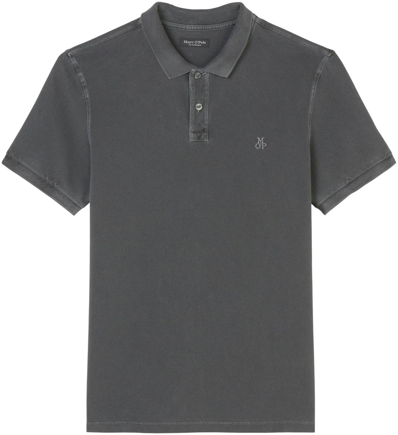 Marc O'Polo Poloshirt mit dezenter Logostickerei black