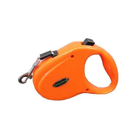 MASILY Hundeleine Hundeleine HLC-05S orange Automatikleine Langlaufl, Kunststoff, Nylon