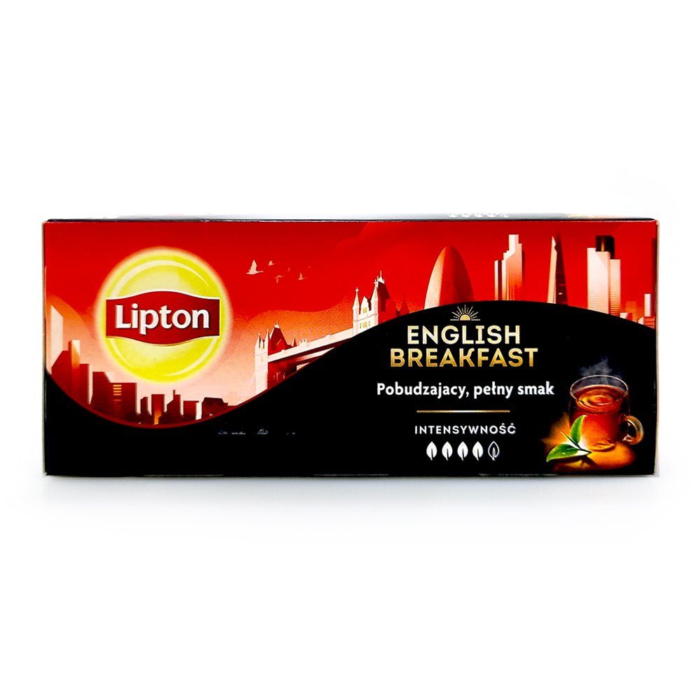 Unilever Teekanne Lipton Schwarztee English Breakfast, 25er Pack