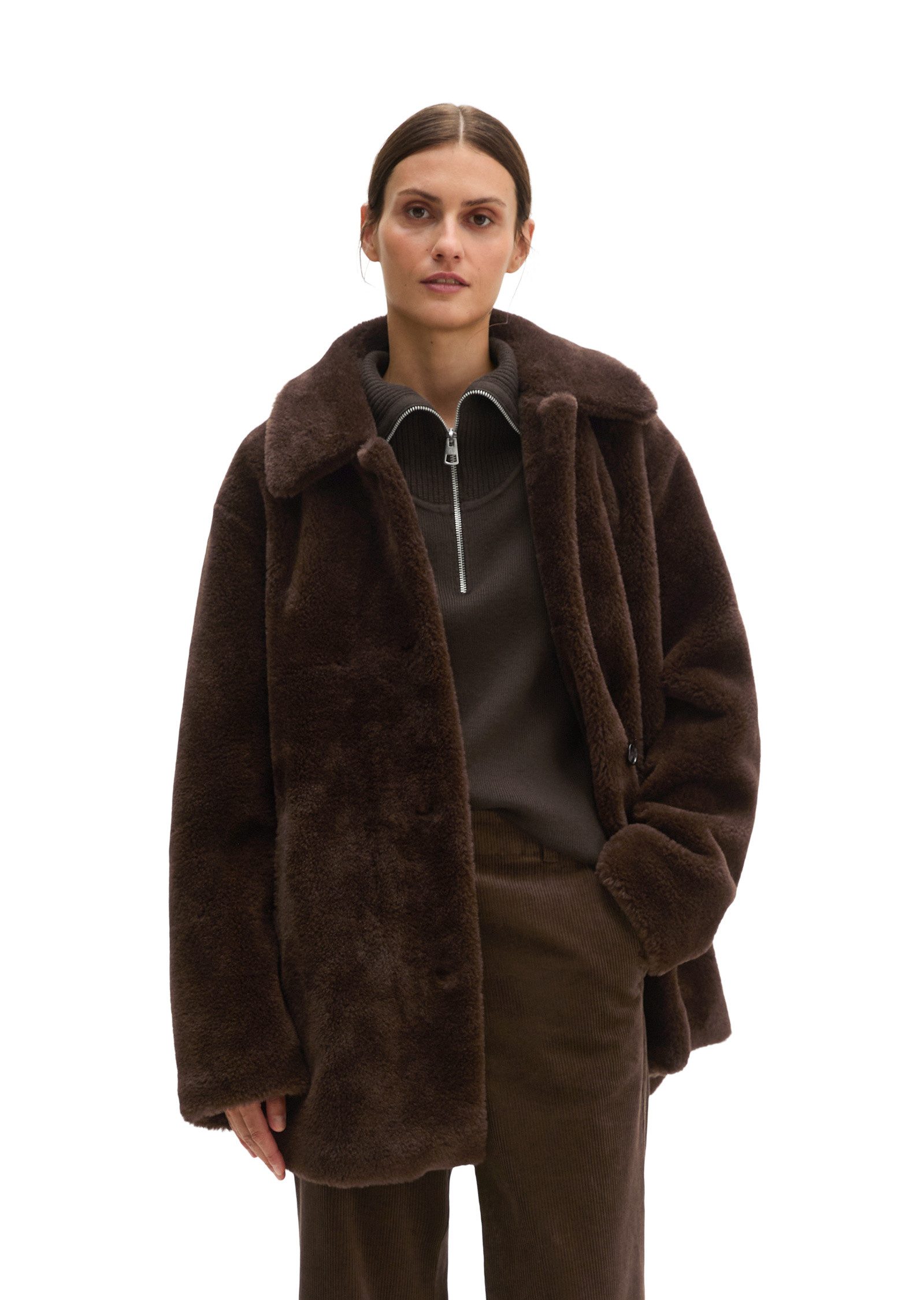 Marc O'Polo Kurzmantel aus recyceltem Polyester